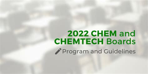 Program and Guidelines for the 2022 Chemist and .